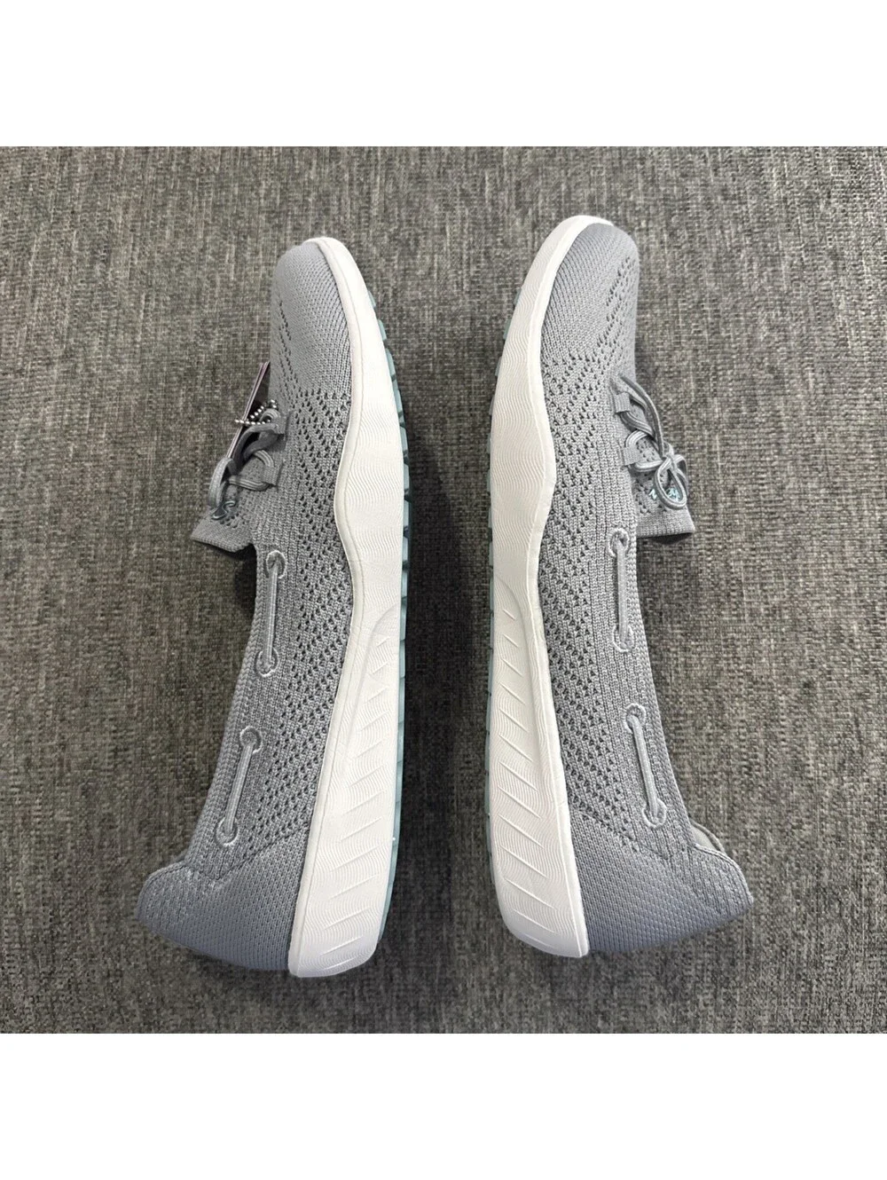 Skechers Women’s 10 Gray Newbury St Preppy Gal Gray Walking Slip On New In Box